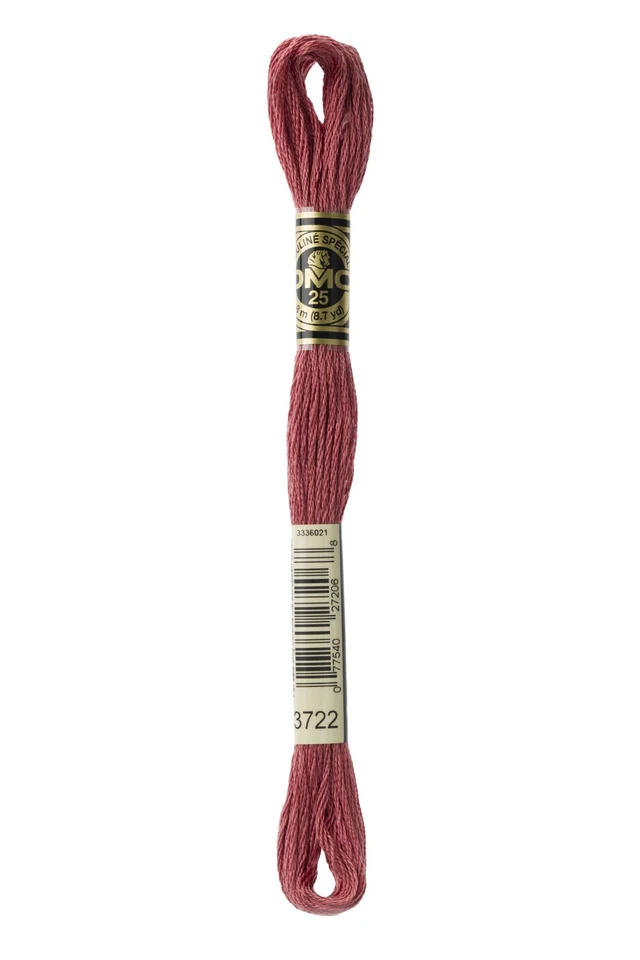 DMC - Color # 3722 - (Dark Rosewood) -- Embroidery Floss -- Per Skein - Image 1 of 1