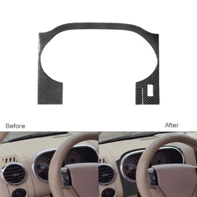 Carbon Fiber Dashboard Instrument Cluster Panel Cover For Ford Explorer 2008-10  - Imagem 1 de 4