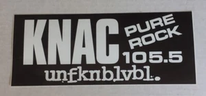Pure Rock 105.5 KNAC Bumpersticker Unfknblvbl Metallica Van Halen BRAND NEW - Picture 1 of 1