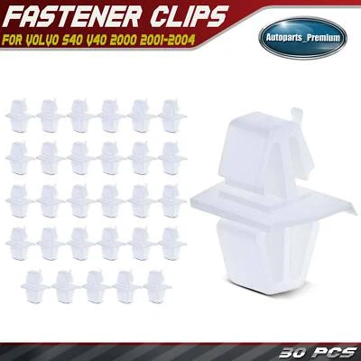 Sujetador de clip de moldura de panel basculante de nailon de 30 piezas de 24 mm para Volvo S40 V40 2000-2004 Foto 1 de 4