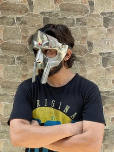 MF DOOM Mask Mad Villan Gladiator Face Mask Mad-villain Steel Face Armor Medieva - Picture 1 of 6