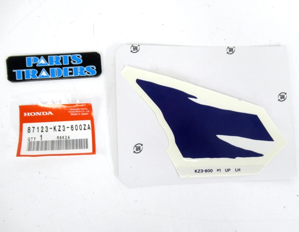 Calcomanía de tanque de combustible/gas superior izquierdo genuino Honda 1995 CR125/CR125R/CR250/CR250R Foto 1 de 1