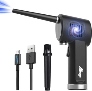 Poussière à Air Électrique, Poussière à Air Sans Fil, Poussière à Air Comprimé Rechargeable, - Photo 1/5