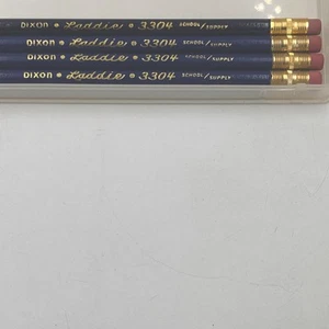 4 Lápices Dixon Laddie 3304 De Colección SIN USAR Hechos en EE. UU. Material Escolar DE - Imagen 1 de 5