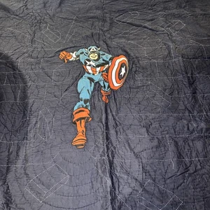 Pottery Barn kids Marvel Captain America handstitched full size quilt.  - Picture 1 of 8