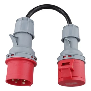 5-Poliger Roter CEE-Adapter, 32 A Stecker auf 16 A Buchse, Gen Ev-Ladegerät1276 - Bild 1 von 7