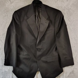 Lauren Ralph Lauren Blazer Men’s 40R Black Linen Silk Wool Blend - Picture 1 of 8