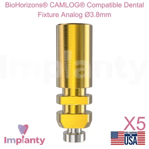 5x BioHorizons® Camlog® Compatible Dental Analog Ø3.8mm Tube-in-Tube Connection - Picture 1 of 5