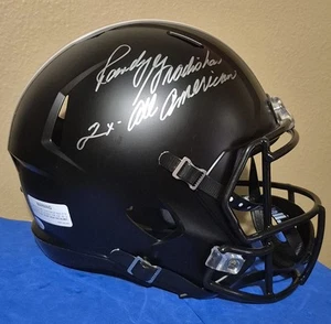 RANDY GRADISHAR SIGNED HANDSIGNIERT OHIO STATE BUCKEYES FULL SIZE SCHWARZER HELM - Bild 1 von 5