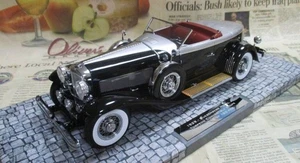 Minichamps PMA 118 1929 Duesenberg Model J Torpedo Convertible Coupe Black - Picture 1 of 6