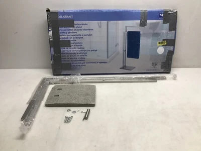 Portasciugamani WENKO in granito con 2 bracci in acciaio inox, portasciugaman... - Immagine 1 di 4