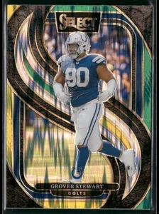 Rookie 2024 Panini Select #139 Grover Stewart Green & Yellow Prizm Shock - Bild 1 von 2