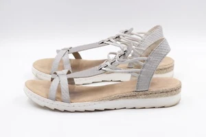 RIEKER Damen Sandalen Sandaletten Grau EUR 42 UK 8 - Bild 1 von 7