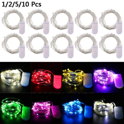 20-100 LED Battery Micro Rice Wire Copper Fairy String Lights Warm White Party - Image 1 of 4