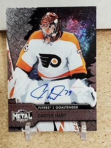 Carter Hart 2020-21 Skybox Metal Base Silver Autograph Flyers #79 Auto - Picture 1 of 1