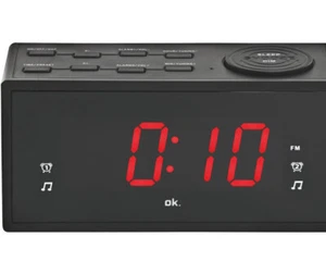 OK. OCR 310 Radio-Wecker, FM, FM, Schwarz - Bild 1 von 1