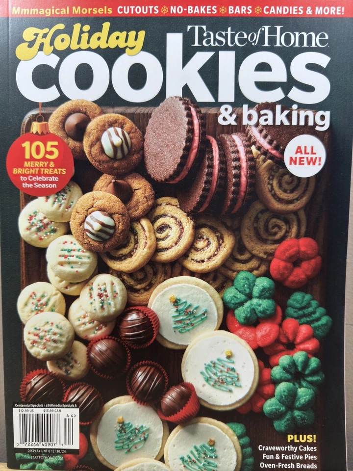 2024 TASTE OF HOME HOLIDAY COOKIES & BAKING  delish food Time illustrated Cooks  - Image 1 of 1