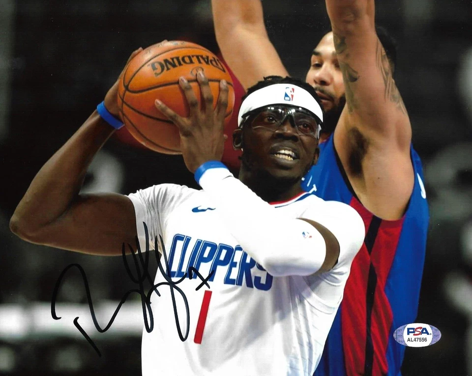 Reggie Jackson Los. Angeles Clippers Basketball Signed 8x10 Photo PSA/DNA COA - Image 1 of 1