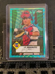 J.T. Realmuto 2021 Topps Chrome Platinum - Aqua Wave - Phillies- #149 - Picture 1 of 2