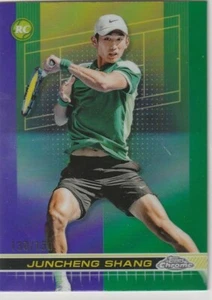 2024 TOPPS CHROME TENNIS PURPLE GREEN REFRACTOR #84 ROOKIE - JUNCHENG SHANG /150 - Picture 1 of 1