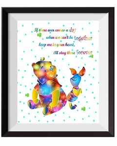 Uhomate Nursery Decor Winnie The Pooh Quotes Art Print Nursery Wall Decor C081 - Picture 1 of 1