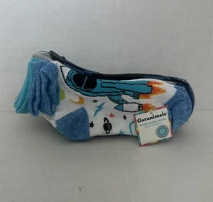 New-Garanimals -Assorted Boys Ankle Socks, 6-pack - Size 3-5 Years - Picture 1 of 3