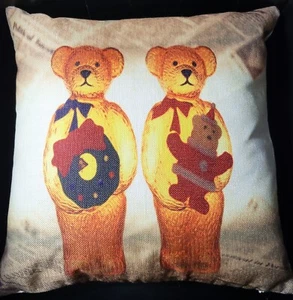 Square Throw Pillow 18" x18" Christmas Holiday with Pillow New - Picture 1 of 2