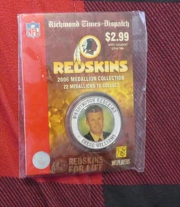GREGG WILLIAMS Washington Redskins 2006 Medallion Coin NFL  HOT  STILL SEALED - Afbeelding 1 van 1