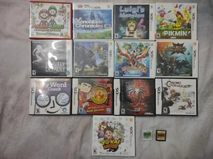 Nintendo 3DS DS 15 Games Lot Collection - Used, Complete in Box CIB - Picture 1 of 5