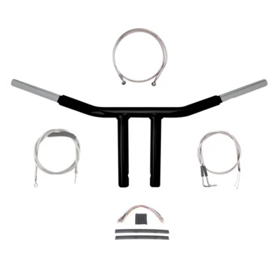 Kit de manillar Chopper T 2006-2011 Harley-Davidson Dyna 1 1/4" negro 8" Foto 1 de 2