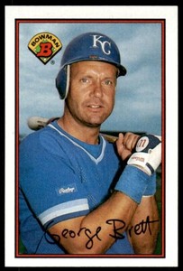 1989 Bowman Baseball Card George Brett BB Kansas City Royals #121