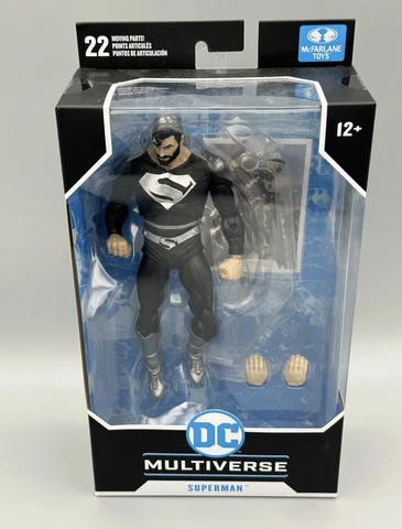McFarlane Toys DC Multiverse Justice League 2021 Superman Black Suit 7" Cover