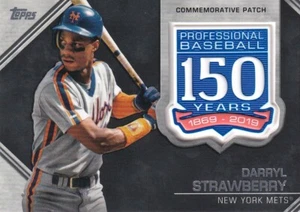 Topps 2019 Update Darryl Strawberry #AMP-DS 150TH ANNIVERSARY PATCH CARD - Bild 1 von 2