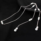Bridal Pearl Body Chain Necklace Crystal Rhinestone Backdrop Jewelry