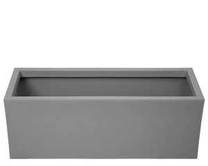 Pflanzkübel rechteckig Basalt Blumenkasten mit Wasserspeicher Balkon Blumenkübel - Bild 1 von 6