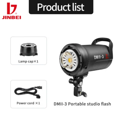JINBEI DMII-3/4/5/6 GN66 Studio Flash Light Speedlite Light for Canon Nikon Sony - Image 1 of 4