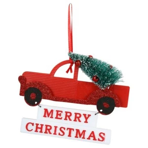 Christmas House Red Truck Ornaments, 5.125x4x1.125 in. - Picture 1 of 1