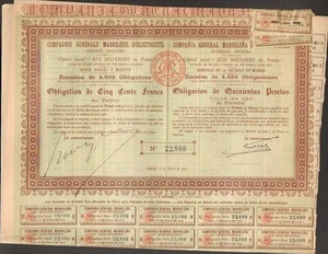 Compagnie Générale Madrilène d'ELECTRICITE (MADRID ESPAGNE) (Q) - Picture 1 of 1