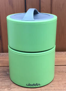 Aladdin Bento Green 2 Tier Interlocking Lunch Box/ Hot Cold Food Thermos 950ml