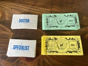 Operation Spongebob Hasbro 2007 Replacement Parts Lot  Funatomy Money Cards - Picture 1 of 1