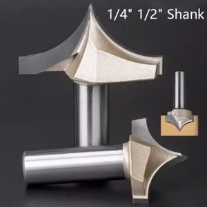 1/4" 1/2" Shank CNC Woodworking Carving Engraving Milling Cutters Router Bits - Picture 1 of 32