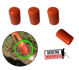 4 ORANGE Pinpointer Cap Tip Protector - Fits Garrett Propointer AT, II - Picture 1 of 2