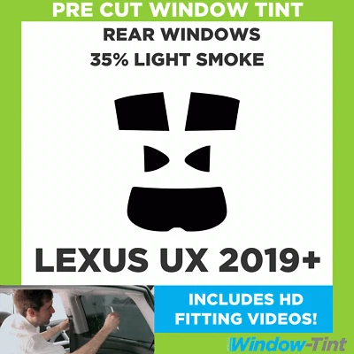 For Lexus UX 2019+ Pre Cut Window Tint Rear 35% Light Smoke Film - Image 1 of 4