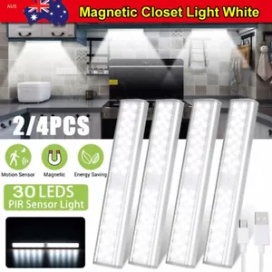 LED Motion Sensor PIR Light Cordless Battery Powered Night Light Closet Stair - Picture 1 of 13