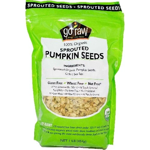 Go Raw CLTC Sea Salt Pumpkin Seeds 16 Oz -pack of 6