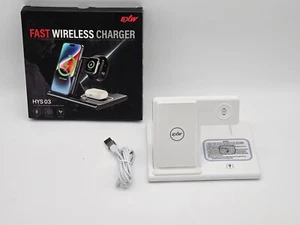 Ladestation Apple Watch und iPhone,3 in 1 Ladestation Charging weiß - Bild 1 von 5