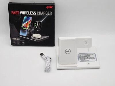 Ladestation Apple Watch und iPhone,3 in 1 Ladestation Charging weiß - Bild 1 von 4