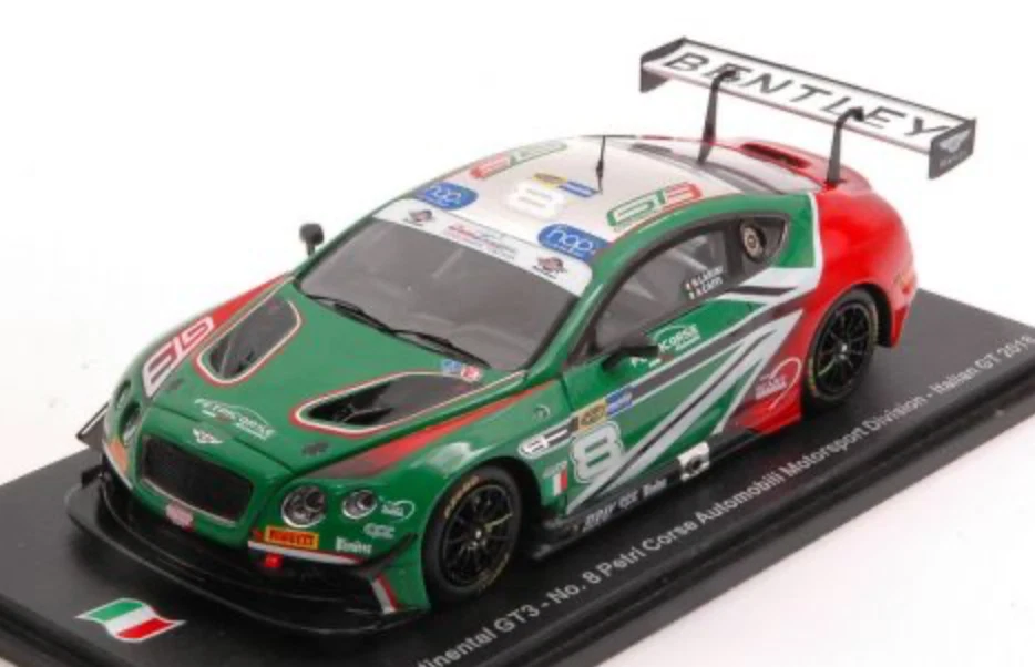 1/43 BENTLEY CONTINENTAL GT3 #8 PETRI CORS ITALIAN GT 2018 SPARK SI007 - Immagine 1 di 1