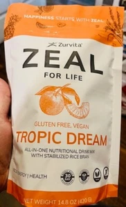 ZinZino - Zurvita Zeal for Life Gluten Free, VEGAN TROPIC DREAM (14.8oz) 06/2026 - Picture 1 of 2