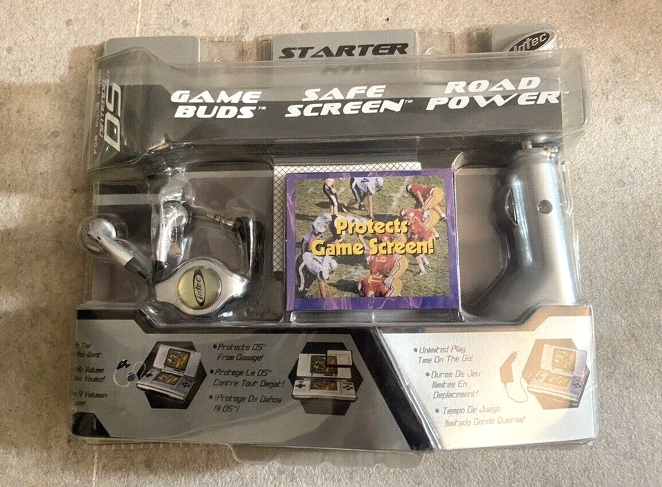 Nintendo DS Starter Kit de Intec 'Game Buds' 'Pantalla segura' 'Road Power' Foto 1 de 1